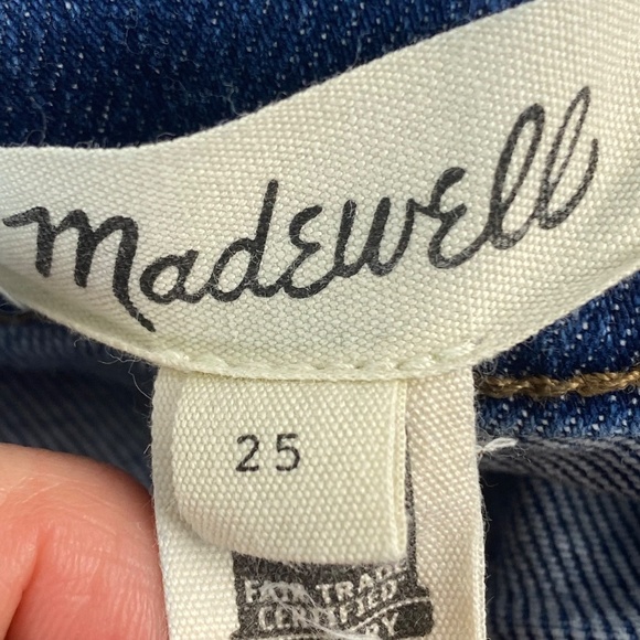 MADEWELL Maternity Side-Panel Adjustable Waist Jeans in Wendover Wash Size 25 - Picture 8 of 10